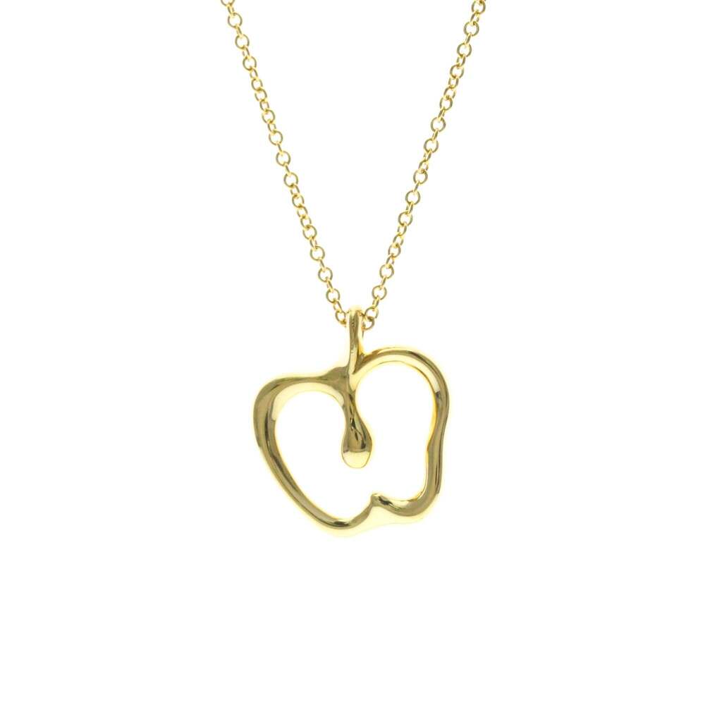 Tiffany Apple Yellow Gold (18K) No Stone Men,Women Fashion Pendant Necklace (...